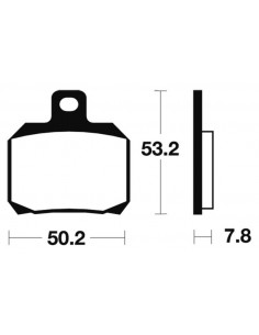 Plaquettes de frein TECNIUM Scooter organique - ME230 2