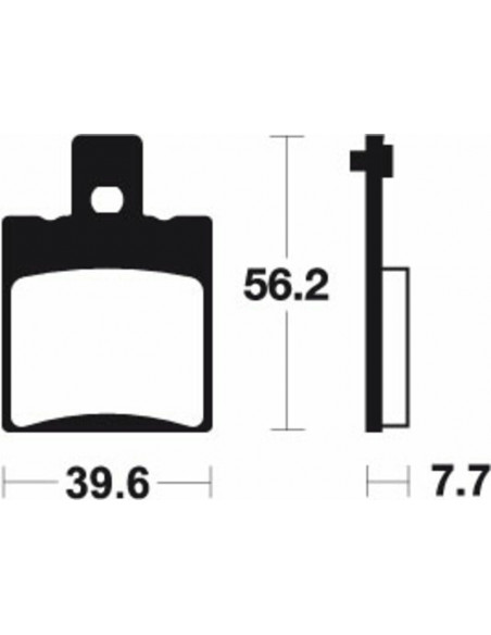 Plaquettes de frein TECNIUM Scooter organique - ME244