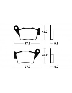 Plaquettes de frein TECNIUM Scooter organique - ME175 2