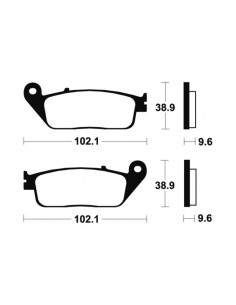 Plaquettes de frein TECNIUM Performance métal fritté - MF130 2