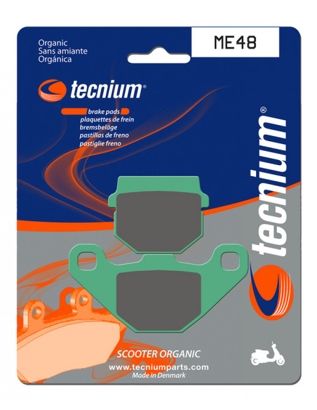 Plaquettes de frein TECNIUM Scooter organique - ME48 Plaquettes de frein TECNIUM Scooter organique - ME48