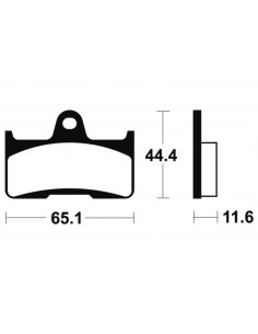 Plaquettes de frein TECNIUM MX/Quad métal fritté - MO299 2