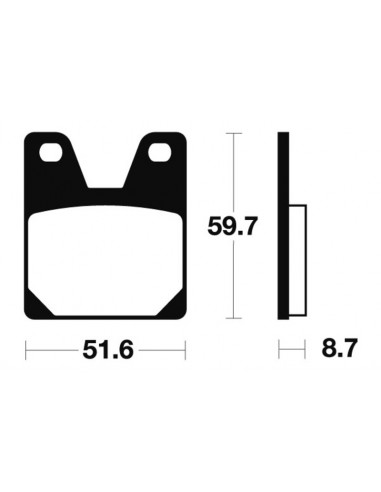 Plaquettes de frein TECNIUM Performance métal fritté - MR233