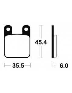 Plaquettes de frein TECNIUM Performance métal fritté - MF59 2