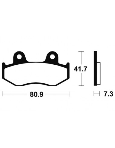 Plaquettes de frein TECNIUM MX/Quad métal fritté - MO58