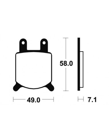 Plaquettes de frein TECNIUM route organique - MA60