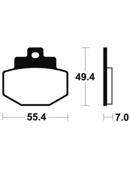 Plaquettes de frein TECNIUM Maxi Scooter métal fritté - MSS272