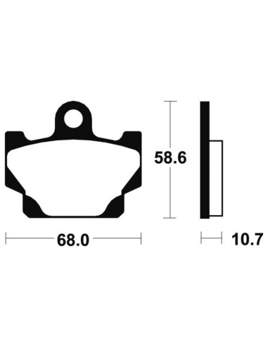 Plaquettes de frein TECNIUM route organique - MA50
