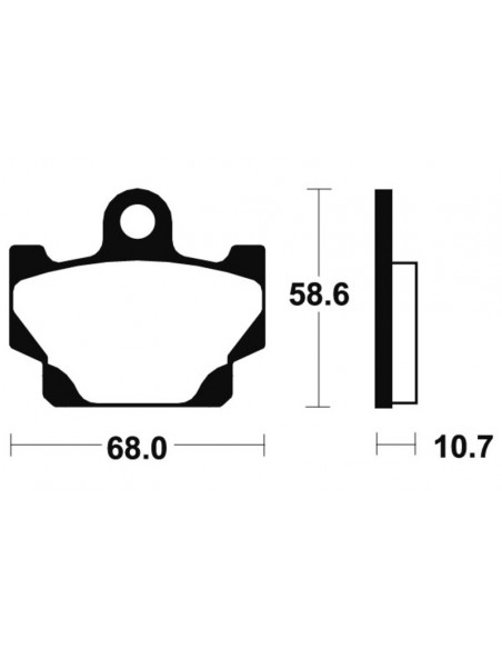 Plaquettes de frein TECNIUM route organique - MA50