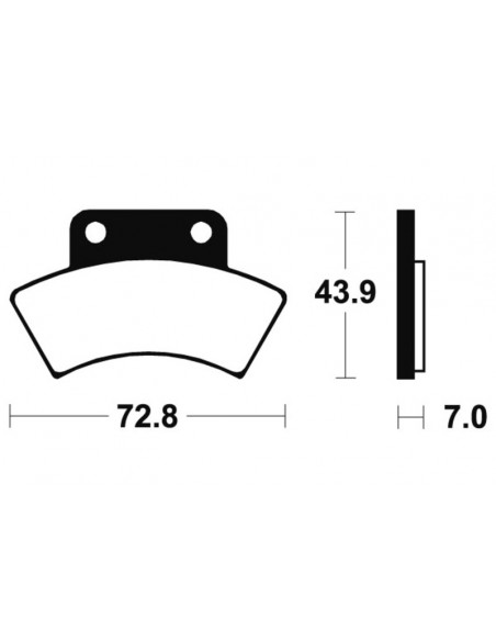 Plaquettes de frein TECNIUM MX/Quad métal fritté - MOA217