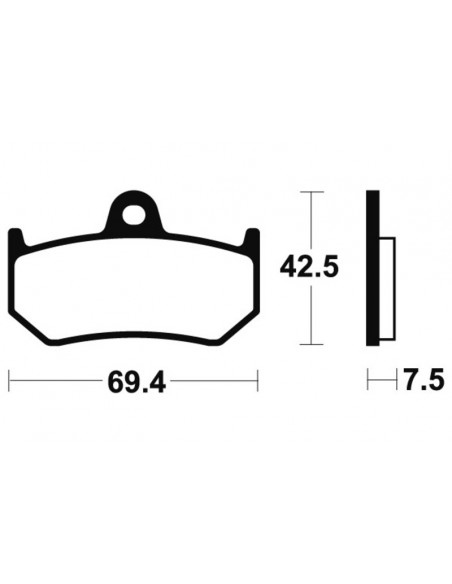 Plaquettes de frein TECNIUM route organique - MA263