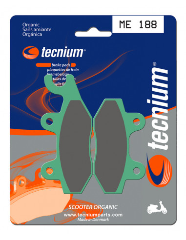Plaquettes de frein TECNIUM Scooter organique - ME188