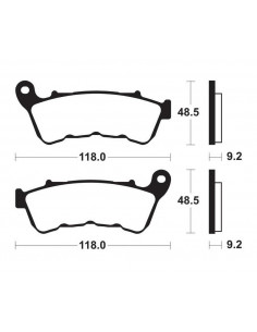 Plaquettes de frein TECNIUM Performance métal fritté - MF434 2