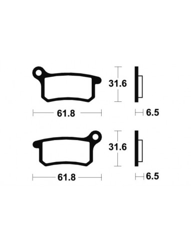 Plaquettes de frein TECNIUM MX/Quad métal fritté - MO283