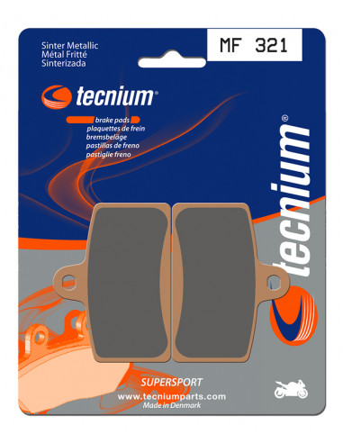 Plaquettes de frein TECNIUM Performance métal fritté - MF321