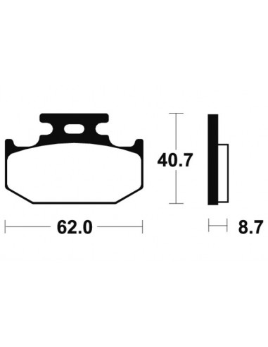 Plaquettes de frein TECNIUM route organique - MA132