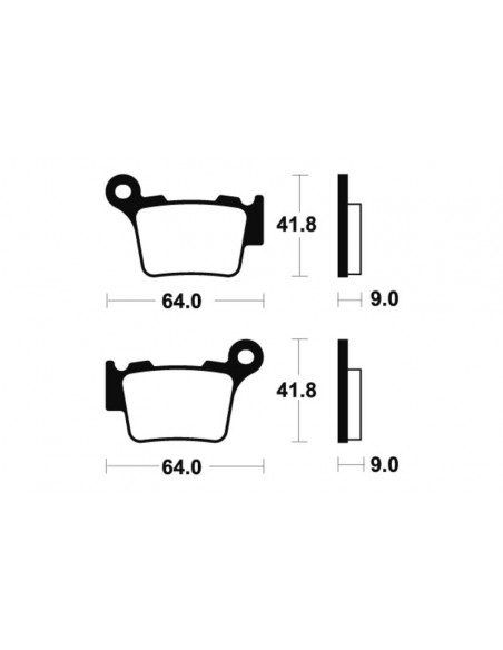 Plaquettes de frein TECNIUM MX/Quad métal fritté - MO291