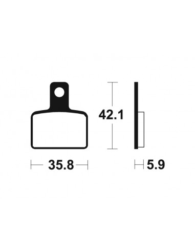 Plaquettes de frein TECNIUM Racing MX/Quad métal fritté - MOR395