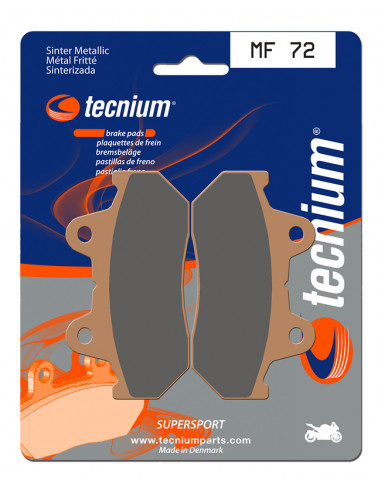 Plaquettes de frein TECNIUM Performance métal fritté - MF72