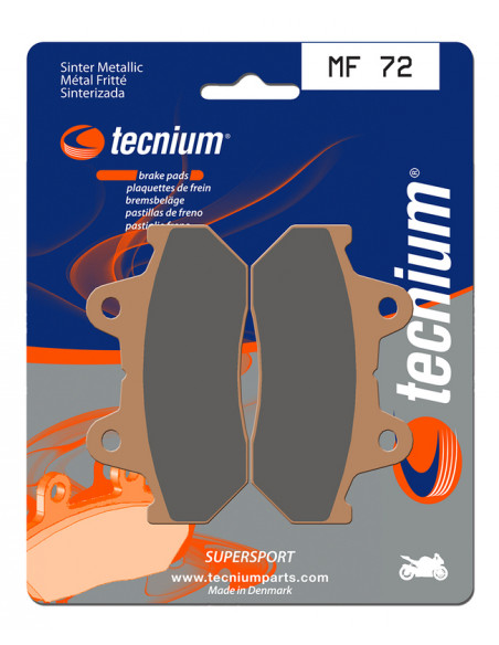 Plaquettes de frein TECNIUM Performance métal fritté - MF72