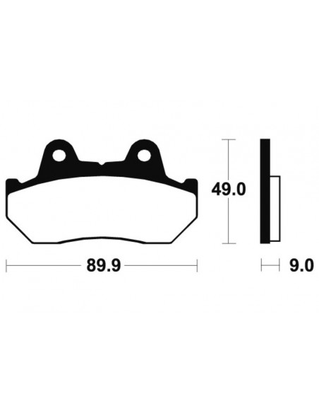 Plaquettes de frein TECNIUM Performance métal fritté - MF72