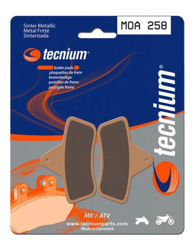 Plaquettes de frein TECNIUM MX/Quad métal fritté - MOA258