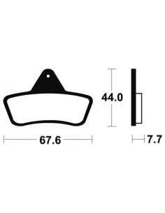 Plaquettes de frein TECNIUM MX/Quad métal fritté - MOA258 2