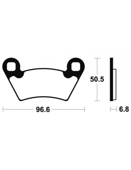 Plaquettes de frein TECNIUM MX/Quad métal fritté - MOA300