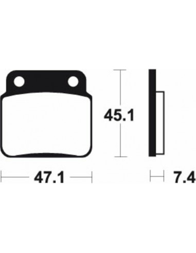 Plaquettes de frein TECNIUM route organique - MA421