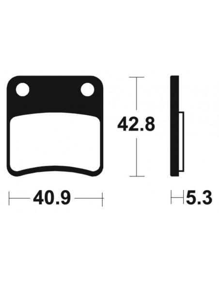 Plaquettes de frein TECNIUM route organique - MA379