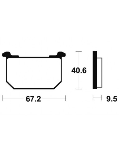 Plaquettes de frein TECNIUM route organique - MA40