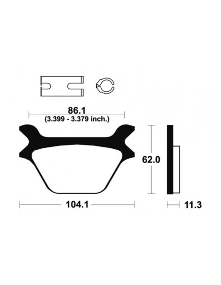 Plaquettes de frein TECNIUM Performance métal fritté - MR169