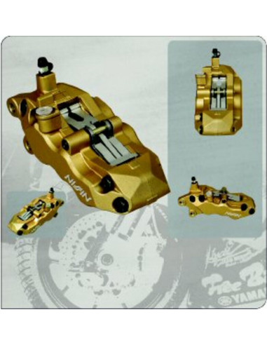 Etrier de frein 6 pistons avant gauche Or Nissin