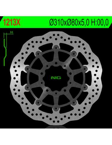 Disque de frein NG BRAKE DISC pétale flottant - 1213X