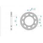 Kit Chaine DC RIEJU MARATHON 125 (SM) (2012) SM