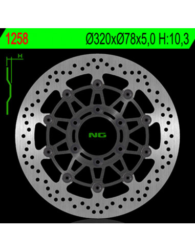 Disque de frein NG BRAKE DISC flottant - 1258