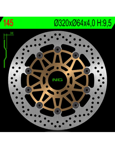 Disque de frein NG BRAKE DISC flottant - 145