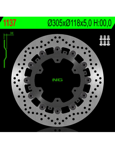 Disque de frein NG BRAKE DISC flottant - 1137