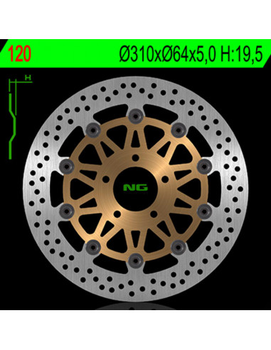 Disque de frein NG BRAKE DISC Flottant - 120