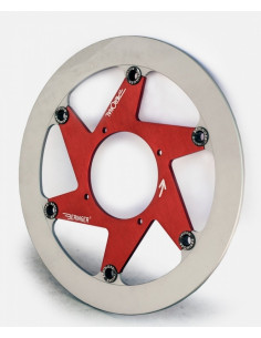 Disque de frein BERINGER Aeronal fonte flottant rouge - KT2LGRF 2