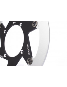 Disque de frein BERINGER Aeronal inox flottant noir - Y20LGBI 2
