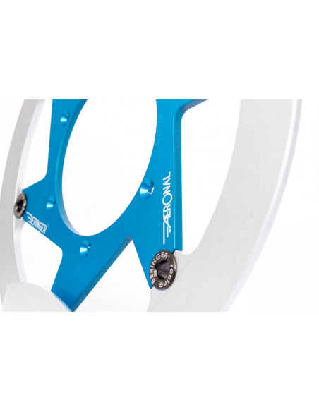 Disque de frein BERINGER Aeronal fonte flottant bleu - Y21LGBLF