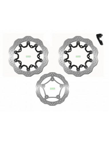 Kit de 3 disque de frein Oversize NG BRAKE DISC pétale flottant - 298 KITTMAX 2012