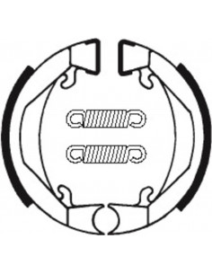 Mâchoires de frein TECNIUM Scooter/Street/Off-Road organique - BA074