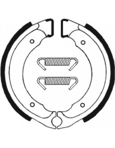 Mâchoires de frein TECNIUM Scooter/Quad organique - BA101