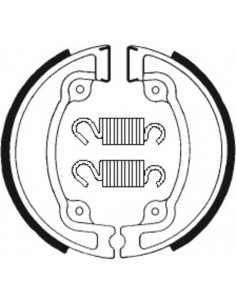 Mâchoires de frein TECNIUM Scooter/Street/Off-Road/Quad organique - BA041