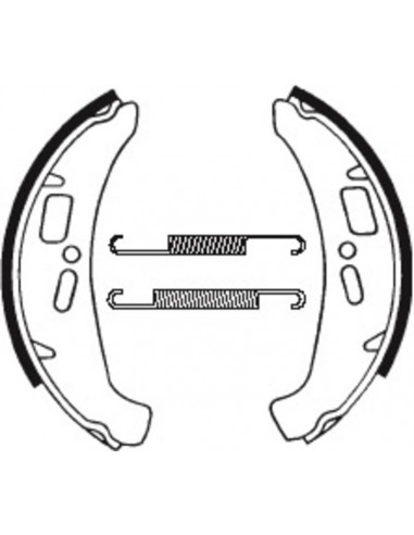 Mâchoires de frein TECNIUM Scooter organique - BA185
