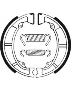 Mâchoires de frein TECNIUM Street/Off-Road organique - BA039