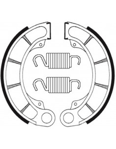 Mâchoires de frein TECNIUM Scooter organique - BA198