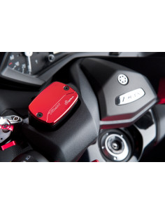Couvercle de maître-cylindre de frein avant/arrière LIGHTECH alu rouge Yamaha T-Max 500/530